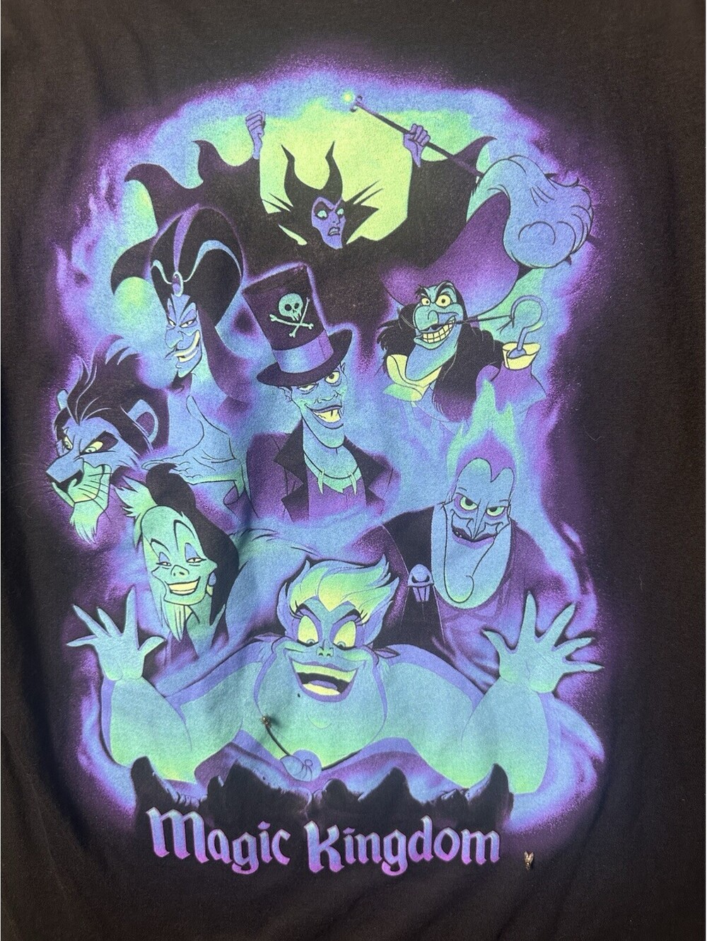 Disney Villains After Hours 2019 Magic Kingdom Event Pocket Tee Shirt Medium